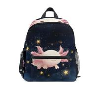 Reiacy Simpatico zaino Axolotl Star per bambini, piccolo, per la scuola materna, borsa a tracolla, borsa per la scuola materna, zaino casual