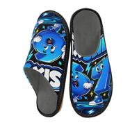 Reiacy Six Seven Numbers - Pantofole da casa con personaggi per donne e uomini, antiscivolo, per interni ed esterni, calde pantofole da casa, Design a sei sette numeri, 9/10 UK, Moderno