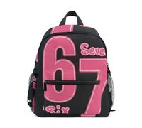 Reiacy Six Seven - Zaino da scuola per bambini, colore: rosso chiaro