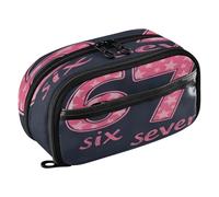 Reiacy Star Six Seven, astuccio impermeabile con cerniera per penne, organizer con divisore in PE, grande capacità, per scuola e ufficio