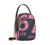 Reiacy Star Six Seven - Borsa a tracolla da donna, con catena staccabile, borsa a tracolla per telefono