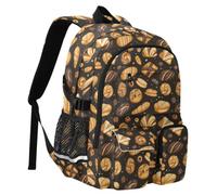 Reiacy Zaino da scuola con vari tipi di pane per bambini, grande capacità Bookbag borsa per computer portatile zaino da viaggio per scuola media università