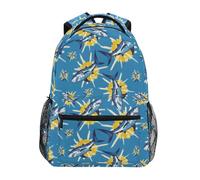 Reiacy Zaino per la scuola, zaino per computer portatile da 15,6 pollici, zaino da donna e bambini, con squali, tie dye, leggero zaino casual per ragazze ragazzi viaggi e lavoro