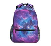 Reiacy Zaino per la scuola, zaino per computer portatile da 15,6 pollici, zaino da donna per bambini con galassia nebulosa Cosmic P, zaino leggero casual per ragazze ragazzi viaggi e lavoro
