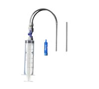 Reifenreparatur-Flüssigkeits-Injector - Iniettore Dichtmittel senza tubeleg, iniettore Reifendichtmittel, 60 ml Reifendichtmittel Spritze, Fahrrad Ventilwerkzeug Spritze, Trasparente B
