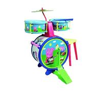 Reig Peppa Pig-Batteria con Sgabello per Bambini, Multicolore, 2323