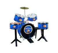 Reig 727 - Golden Drums Set Batteria, finiture metalliche, Blu
