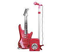 REIG 8431 Set Chitarra e Microfono, Rosso