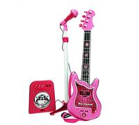 REIG 8441 - Chitarra & Microfono con Amplificatore Flash, Rosa