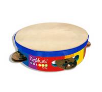 Reig Musicales Pandereta In Legno Dipinto 4 Sonagli