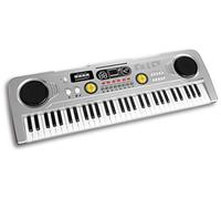 Reig - Organo Elettronico 61 Tasti Multifunzione 76 x 25, Colore: Argento, 8923