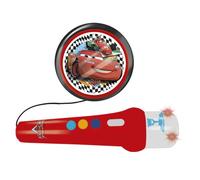 Reig-REIG5314 The Movie Cars Microfono a Mano con Amplificatore e Ritmo, 5314