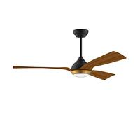 reiga 132CM Ventilatore da soffitto con motore CC con luce dimmerabile, 3 lame colorate in grana di quercia, 6 velocità, timer, controllo Alexa con app remota