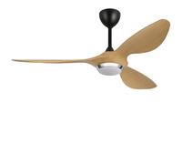 reiga Ventilatore da Soffitto Intelligente da 132cm con Luci e Telecomando, Ventilatore Reversibile Motore DC Silenzioso, Controllo Tramite App/Wifi/Telecomando