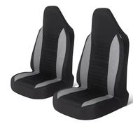 REIJAX 2 Pezzi Set Coprisedili Anteriori Auto per Toyota Aygo X AB70 2021 2022 2023 2024 2025, Coprisedili per Sedili Anteriori Auto, Compatibile con Airbag, Auto Accessori,B-Gray