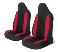 REIJAX 2 Pezzi Set Coprisedili Anteriori Auto per Toyota Aygo X AB70 2021 2022 2023 2024 2025, Coprisedili per Sedili Anteriori Auto, Compatibile con Airbag, Auto Accessori,A-Red
