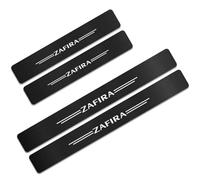 REIJAX 4 Pezzi Fibra di Carbonio Battitacco, per Opel Zafira Life S M L 2019-2020 Esterno Battitacco Protezione Plates Anti-Graffio Scuff Adesivi Accessori