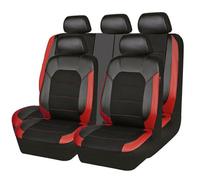 REIJAX 9 Pezzi Coprisedile per Auto Coprisedile, per FO-rd Fiesta MK7 2008-2012 Pelle Completo Impermeabile Set Fodere Anteriori e Posteriori Accessori,C