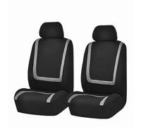 REIJAX Coprisedili Anteriori per Auto per Fiat Grande Punto (2006-2012), Coprisedile Auto, Set Copri-Sedile Anteriori per Guidatore e Passeggero, Accessori Interni Auto,A-Gray