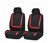 REIJAX Coprisedili Anteriori per Auto per Fiat Grande Punto (2006-2012), Coprisedile Auto, Set Copri-Sedile Anteriori per Guidatore e Passeggero, Accessori Interni Auto,A-Red