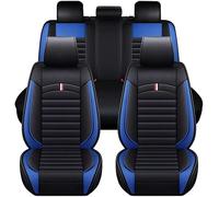 REIJAX Coprisedili Auto Anteriori e Posteriori per Alfa Romeo Mito (2008-2018), Set Completo Coprisedili in Pelle Impermeabili, Copri Sedili Auto Accessori Interni,Blue-Line