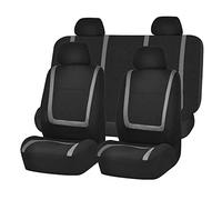 REIJAX Set Coprisedili Auto per Fiat Panda Cross 2012+, Set Completo Coprisedile Anteriori e Posteriori in Tessuto Poliestere Comoda e Traspirante, Compatibile con Airbag,D-Gray