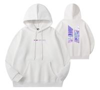 REIK Felpa con cappuccio da uomo BTS Kpop Busan World Tour maglione da donna Yet to Come Corea Hip Hop Pullover felpe, Busan Bianco, S