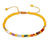 Reiki 7 Chakra Meditazione della Caviglia in Perline Yoga Braccialetti alla Caviglia Colorati per Donne bilanciano Gioielli a Piede Spiaggia Regolabili