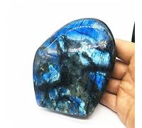 Reiki Crystal Natural Blue Labradorite Quartz Freeform Labrador Gemstone Decoration Reiki può essere utilizzato for la ZUZAOJUYIN (Size : 400-500g)