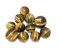 Reiki Crystal Natural Tiger Eye Crystal Ball Sfera della pietra preziosa Feng Shui Home Decor può essere utilizzato for la ZOUCUNXIYIN (Color : 25 30mm, Size : 3 pieces)