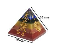 Reiki Crystal Products 7 Chakra Reiki Symbol Pyramid for Reiki Healing Crystal