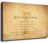 Reiki Principles Canvas Art Poster Wall Decor Print