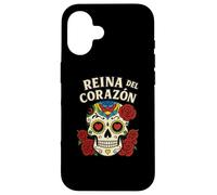 Reina Del Corazon, regina dei cuori, design messicano Pride Custodia per iPhone 16
