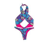 Reina Olga - Bikini Floreale Incrociato Fronte - - Swimwear - Donna - Multicolore - L