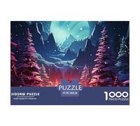 Reindeer And Tree Winter Theme Jigsaw Puzzle, 1000Pezzi Puzzle Classici, Wildlife Puzzle Giochi Rilassamento E Intelligence, Puzzle Per Gioco Familiare, Festa Aziendale, Regalo Per Amore E Amico (38x2