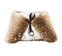 Reindeer Costume Shawl - Plush Winter Wrap | Festive Deer Cosplay Accessory | Plush And Cotton Materials, 56 × 22cm Dimensions, Lightweight 57g Weight, Adds Deer-Inspired Styling, Suitable For Masquerade