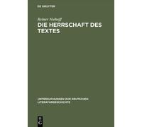 Reiner Niehoff Die Herrschaft Des Textes (Copertina rigida)