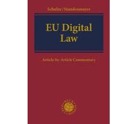 Reiner Schulze EU Digital Law (Copertina rigida)