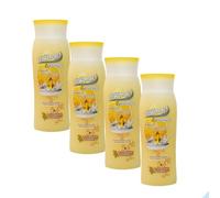 Reinex - Gel doccia miele e latte 300 ml - Set risparmio - 4 bottiglie