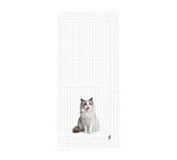 Reinforced Cat Screen Door - Cat Door Gate | Scratch-Resistant Cate Protection With Zipper | Robust Pet Protection Barrier For Doors & Passages | Breathable Cate Protections For Living Room & Kitchen