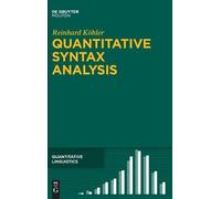 Reinhard Köhler Quantitative Syntax Analysis (Copertina rigida)
