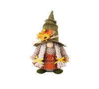 Reinscer 1 pezzo Giorno del Ringraziamento, da pescatore, bambola Rudolph, ornamenti nani autunnali, bambola di peluche elfo, regali, bambola Rudolph, femmina