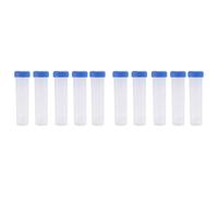 Reinscer 10 Pezzi 50Ml Tubo di Plastica Trasparente per Centrifuga con Scala Provetta di Plastica con Tappo A Vite