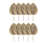 Reinscer 10 Pezzi di Foglie di Palma Essiccate Naturali Ventagli di Palma Essiccati Tropicali Boho Foglie Secche Decor per la Cucina di Casa Matrimonio