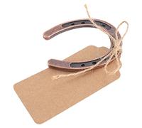 Reinscer 10 Pezzi di Un di Portafortuna con Tag Kraft Regali Un di Rustici per Decorazioni per Feste di Matrimonio Vintage
