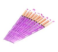 Reinscer 10 Pezzi Diamante Trucco Pennello Set Spirale Fondazione Miscela Polvere Trucco Pennello Strumenti Cosmetici