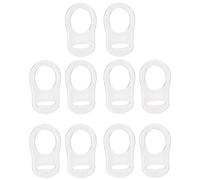 Reinscer 10 pezzi tasto silicone porta ciuccio manichino adattatore