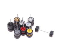 Reinscer 10 set 1/64 pneumatici fuoristrada/in gomma 18,3 mm pneumatici rimovibili per ruota 1:64 modello RC camion off-road SUV colore casuale