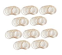 Reinscer 100 Pack 3 Pollici Gold Dream Catcher Anelli nel Metallo Hoops nel macramè per Acchiappasogni E