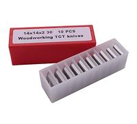Reinscer 10Pz Lame per Inserti nel Metallo Duro per Tornitura di Legno Fresatura di 30 Gradi Lame 14X14X2Mm